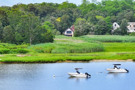 Orleans, on Town Cove Cape Cod vacation rental - A view of the home from Town Cove