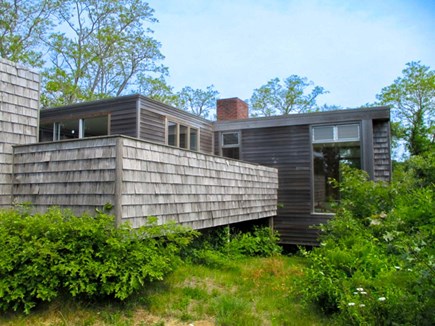 Truro Cape Cod vacation rental - Spacious deck, kitchen, and cozy living room for relaxation.