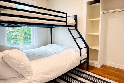 Barnstable Village Cape Cod vacation rental - Bedroom #3 twin over full bunk bed and a closet