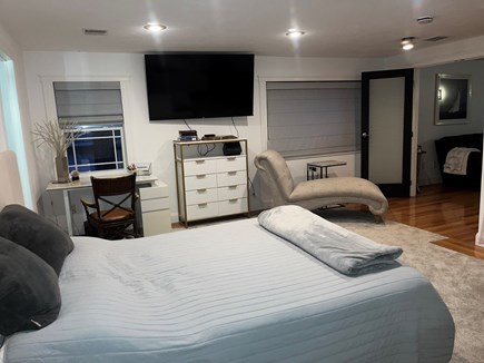 Patuiset Island, Pocasset  Cape Cod vacation rental - Master (Suite) Queen bed,walk-in closet,private bath,Glass wall!!