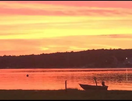 Patuiset Island, Pocasset  Cape Cod vacation rental - View from private beach at sunset!