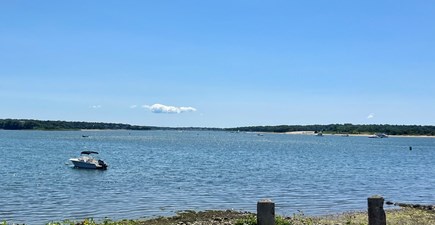 Patuiset Island, Pocasset  Cape Cod vacation rental - View Frm Private beach, Bassets Isl.(right Kingman Marina (left)