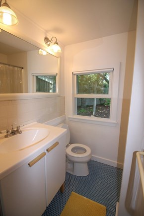 Chequessett Village, Wellfleet Cape Cod vacation rental - Bathroom with small shower stall