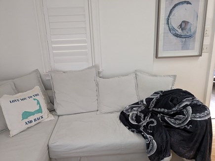 Harwich Port Cape Cod vacation rental - Living room with sleeper sofa