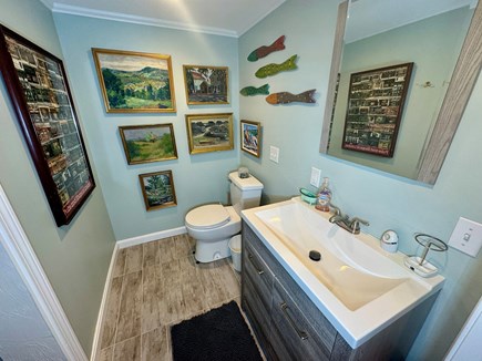 Brewster Cape Cod vacation rental - Basement Level - Half Bathroom