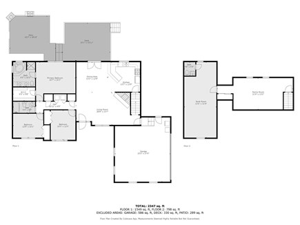 Sagamore Beach Cape Cod vacation rental - Floor plans