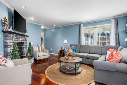 Sagamore Beach Cape Cod vacation rental - A cozy living room with plenty of seating