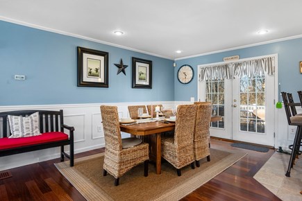 Sagamore Beach Cape Cod vacation rental - A spacious dining table with ample seating