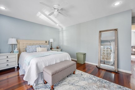 Sagamore Beach Cape Cod vacation rental - Bedroom 2 (Primary Bedroom): Queen Size Bed with Ensuite Bath – 1st Floor