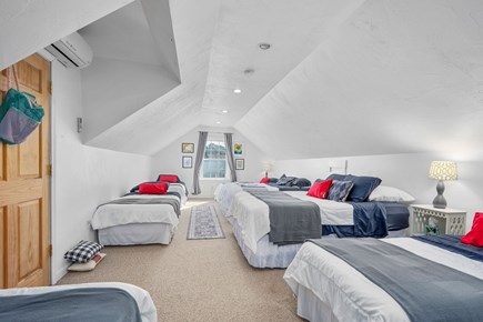 Sagamore Beach Cape Cod vacation rental - Bedroom 3: 5 Twin Beds, 2 Queen Beds & 1 Double Bed – 2nd Floor