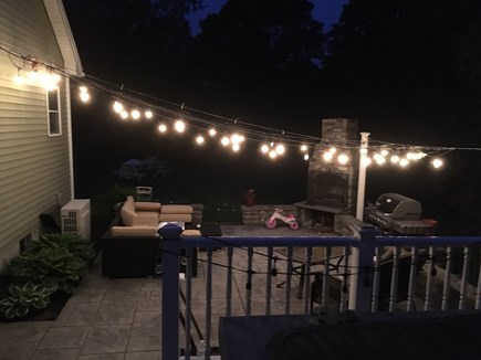 Sagamore Beach Cape Cod vacation rental - Patio with grill & fireplace!