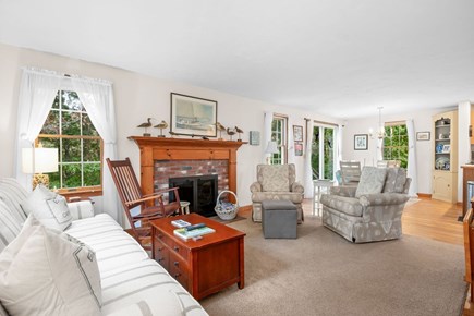 Harwich Port Cape Cod vacation rental - Living room looking into the dining area