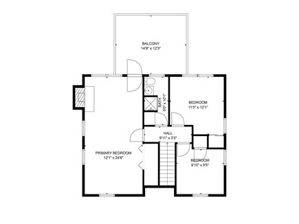 Sandwich Cape Cod vacation rental - Floor Plan- 2nd Floor
