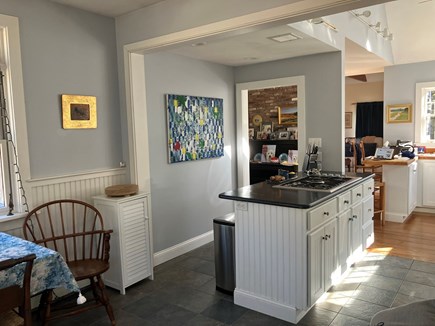 Eastham Cape Cod vacation rental - Kitchen island with gas cooktop