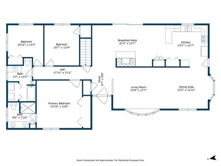 North Falmouth Cape Cod vacation rental - Floor plan