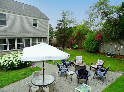 Chatham Cape Cod vacation rental - Dine outside among the summer blooms