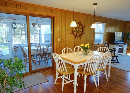 Chatham Cape Cod vacation rental - Comfortable dining area with slider to enclosed porch