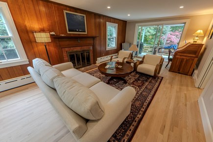 Falmouth Cape Cod vacation rental - Spacious living room includes a queen-sized sleeper sofa.