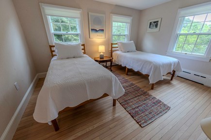 Falmouth Cape Cod vacation rental - Guest bedroom with two twin beds.