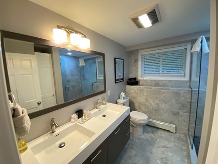 Plymouth MA vacation rental - Guest bath with shower on lower level