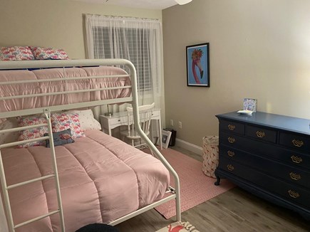 Plymouth MA vacation rental - Bunkbed room (Twin&Double) with A/C, Desk, ethernet - Main Level
