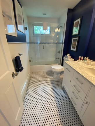 Plymouth MA vacation rental - Main 1st level bathroom with Tub/ linen closet