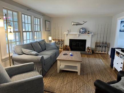 Centerville Cape Cod vacation rental - Family room with working fireplace