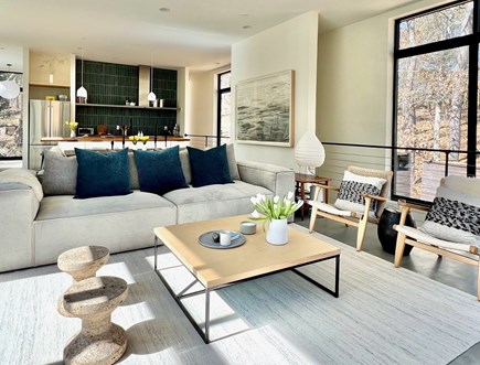 Wellfleet Cape Cod vacation rental - Main floor with 11-foot ceilings and beautiful artworks