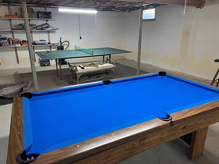 Brewster Cape Cod vacation rental - Basement includes Ping Pong Table, Pool Table and Fooseball.