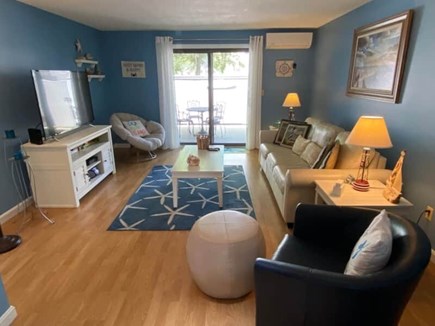 Hyannis, Yachtsman Cape Cod vacation rental - Living room with view of outdoor deck