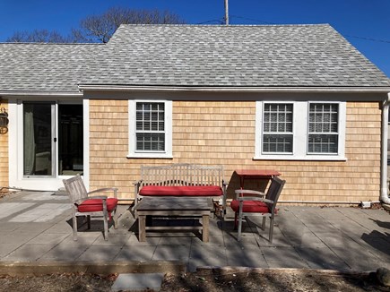 South Yarmouth Cape Cod vacation rental - Back Patio (with large yard beyond pic)
