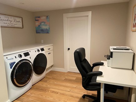 Harwich Cape Cod vacation rental - Work space/laundry area