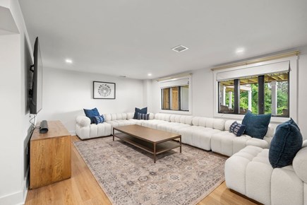 Chatham Cape Cod vacation rental - Basement movie area with 85 inch tv