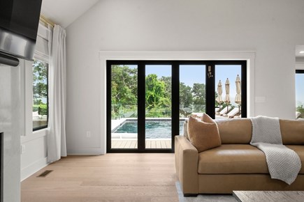 Chatham Cape Cod vacation rental - 120 inch door that open up completely to the pool