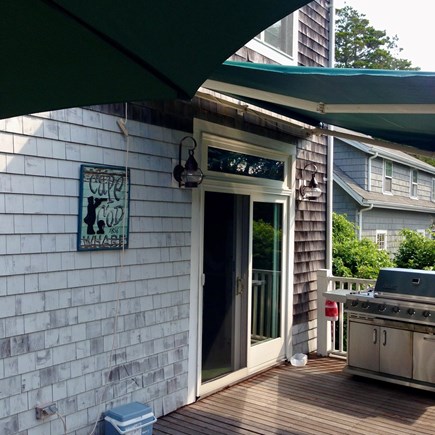 Woods Hole, Falmouth Cape Cod vacation rental - Oversized deck overlooking backyard