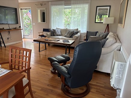 East Falmouth Cape Cod vacation rental - Comfortable spacious living room with Smart TV, and dining area.
