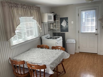 Dennis Port Cape Cod vacation rental - Double drop leaf table, gas range and microwave
