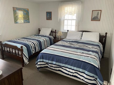 Dennis Port Cape Cod vacation rental - 2nd Bedroom has 2 windows with full bed, twin bed, & dresser