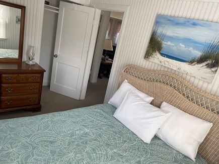 Dennis Port Cape Cod vacation rental - Bedroom 1<br/>Queen bed, dresser,<br/>2 windows, closet
