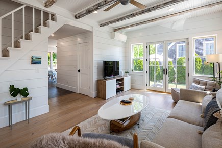Provincetown Cape Cod vacation rental - Living room to dining area