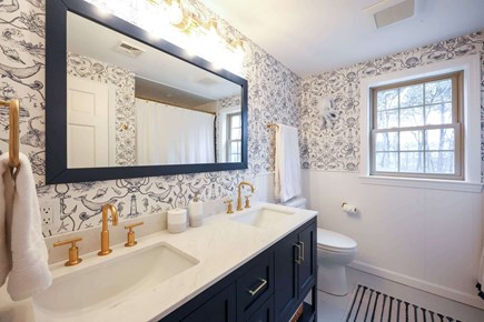 Yarmouth Port Cape Cod vacation rental - Private bath with double vanity and walk-in shower