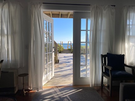 Provincetown Cape Cod vacation rental - french doors to outside