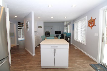 Chatham Cape Cod vacation rental - looking toward the dining/family room from kitchen