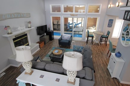 Chatham Cape Cod vacation rental - Family room showing pool access