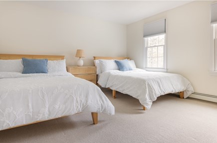 Mashpee Cape Cod vacation rental - Second bedroom with two queen beds, TV and a closet