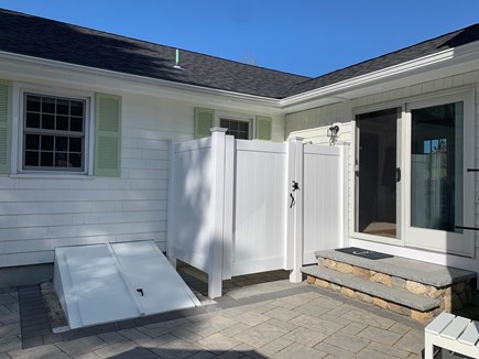 E. Sandwich Beach Cape Cod vacation rental - Outdoor shower with hot water