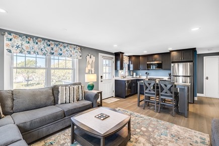 Hyannis Cape Cod vacation rental - Living room with Kitchen - open floor plan