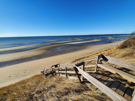 Eastham Cape Cod vacation rental - Stairs to private beach
