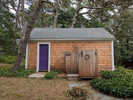 South Wellfleet Cape Cod vacation rental - Garage w/ outdoor shower
