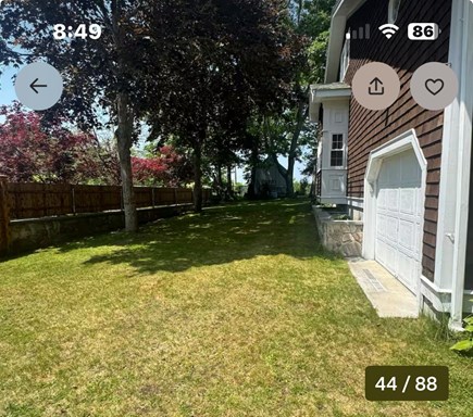 Onset MA vacation rental - Large rear fenced yard,Hammock,Garage w/lawn games, Beach chairs